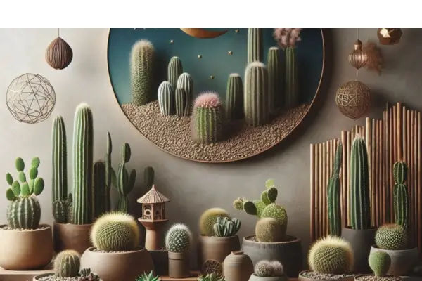 Jardim de cactos zen