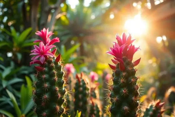 cacto florescer mesmo em clima úmido